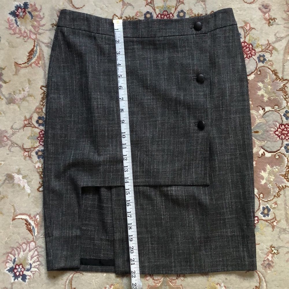 Poleci Pencil Skirt with Leather Buttons - Picture 10 of 12